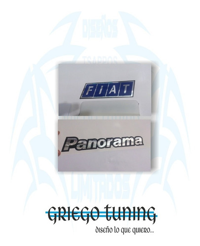 Fiat Panorama 127 Adhesivos Traseros Cromo