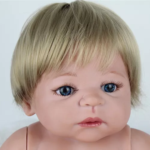 Bebe Reborn Menino Loiro 55cm Silicone Joaozinho - KEIUMI - Bonecas -  Magazine Luiza