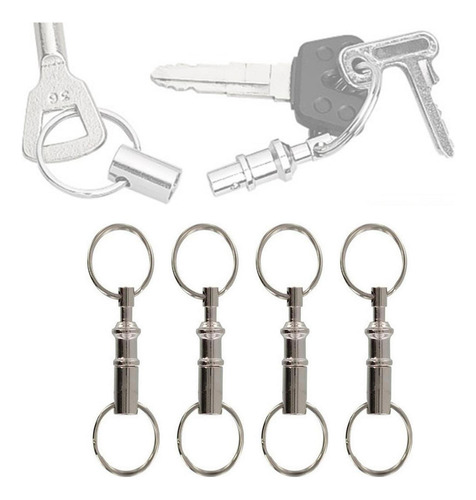 4x Separa Os Anéis De Chaves Do Chaveiro Do Chaveiro Para O