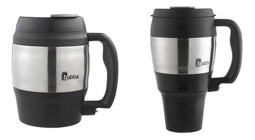 Bubba Classic Taza De Escritorio Aislada, 52 Onzas, Negro Y 