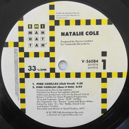 Natalie Cole Pink Cadillac Disco Importado