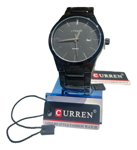 Reloj Curren Original De Hombre Malla De Metal Negro