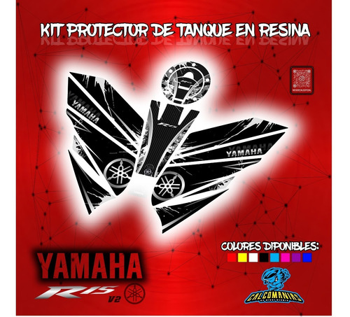 Calcomanias Protector De Tanque Yamaha R 15 V3