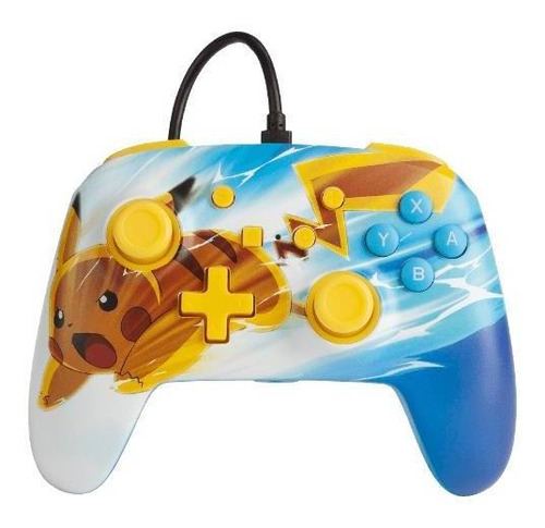 Controle Com Fio Powera Pikachu Charge Nintendo Switch Novo