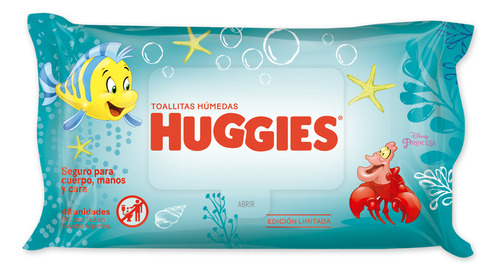 Toallitas Humedas 4 En 1 Huggies Version La Sirenita X48u