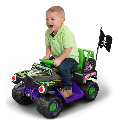 Juguete Cuatrimoto Grave Digger Monster Jam Ride On 6volts