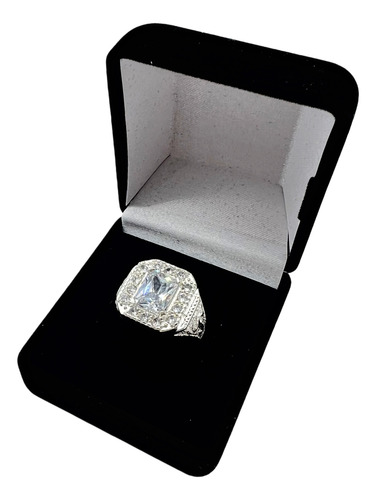 Anillo Graduación Primaria Plata Fina Ley .925 Blanco 9.5