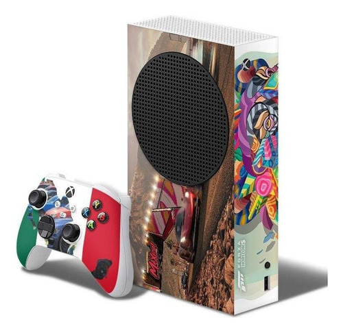 Adesivo Skin Xbox Series S E Dois Controles Forza Horizon B2