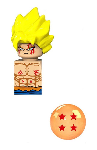 Figura Bloques Armables Goku Super Saiyajin Dragon Ball