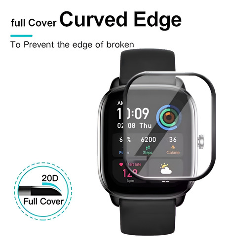 Mica Protectora De Tpu 3d Premium Para Amazfit Gts 4 Mini
