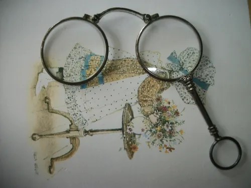 Antiguas Gafas De Ópera Plegables Automáticas Siglo Xix/xx (Usado)