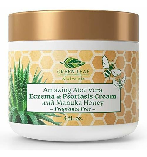 Crema Para Psoriasis Y Eczema Sin Fragancia Con Miel De Manu