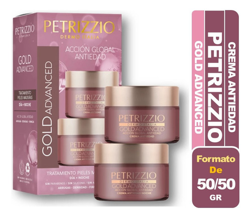 Petrizzio Set De Cremas Antiedad Gold Advanced +60 Dia/noche