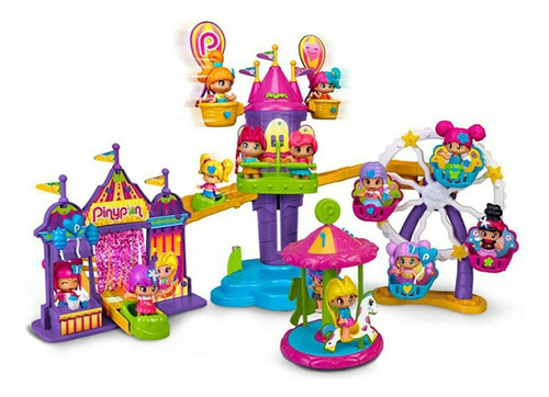 Pinypon Playset Parque Tematico 5 Atracciones Delmy 