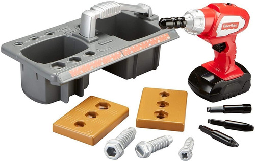 Imagen 3 de 9 de Set De Carpintería / Construccion Fisher Price Con Taladro