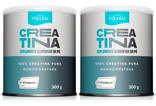 Kit 2x Creatina 100% Creapure Monohidratada Equaliv 300g