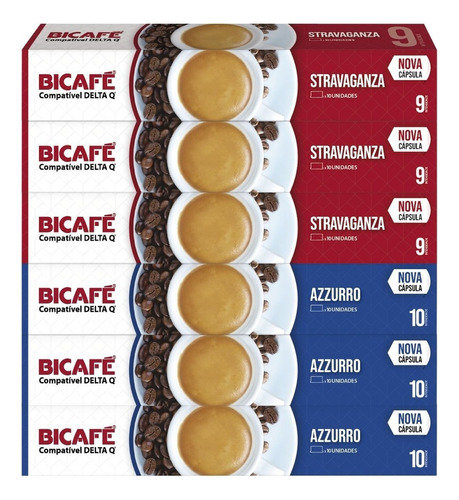 60 Cápsulas Para Delta Q - Degustação Café - Bicafé