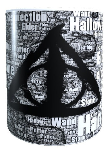 Taza Reliquias De La Muerte  320 Cc, Diseño Harry Potter