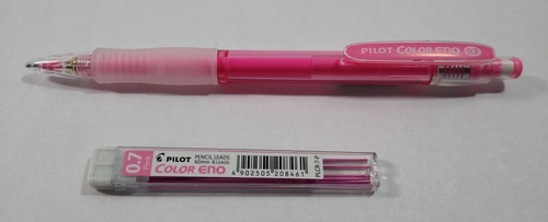 Portaminas Pilot Color Eno 0.7 Mm + Tubo De Minas Color Color Rosa