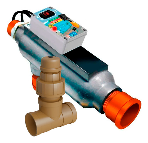 Trocador Aquecedor Ionizador P/ Piscina 60.000lts + App Cell 220v