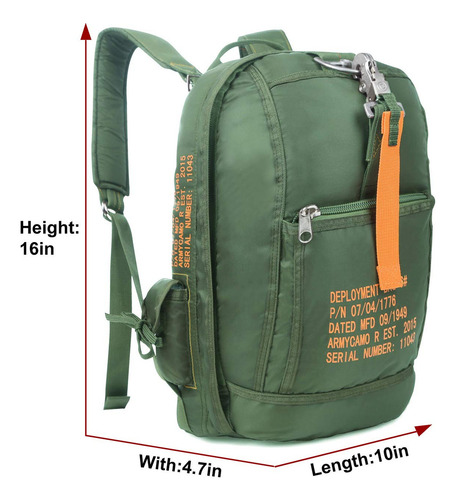 Mochila Táctica De Nylon Con Hebillas De Paracaídas De La.