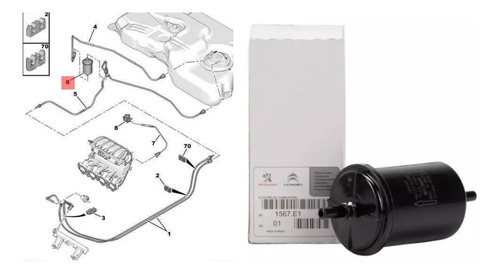 Kit 4 Filtros 100% Original Peugeot 208 Active 1.6 N 2021