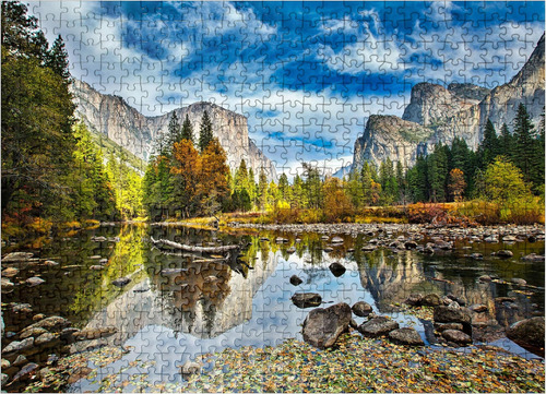 El Capitán Y El Río Merced En Otoño, California, Ee. Uu. - R