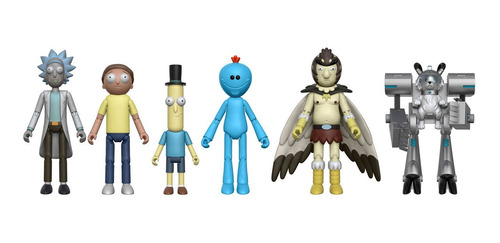 Set De 5 Figuras De Acción Rick Y Morty De 5 Bolas De Nieve