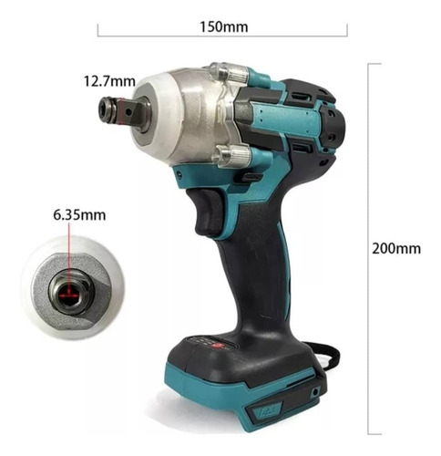 Llave Taladro De Impacto Inalámbrica Pistola De Impacto