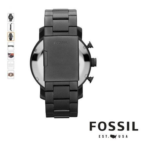 Reloj Hombre Fossil Nate Jr1437 Cronógrafo Acero Inoxidable