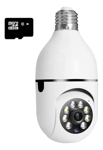 Ciueoary Foco Con Camara De Seguridad Wifi (con 64gb), Camar