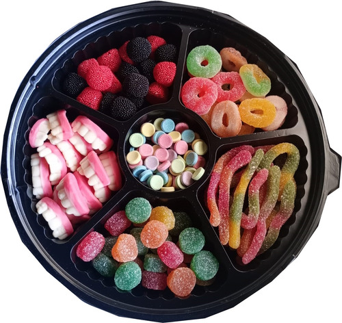 Bandeja Dulce Mix De Gomitas Deadpool Regalo Pareja, Novios