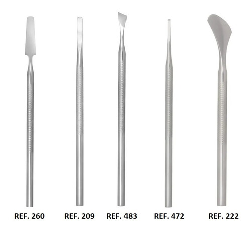 Imagem 3 de 8 de Kit Podologia Profissional 5 Instrumentos Podólogo Bisturi
