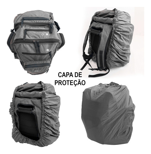 Mochila Grande Espaçosa Com Divisórias Para Viajar Surf Trip