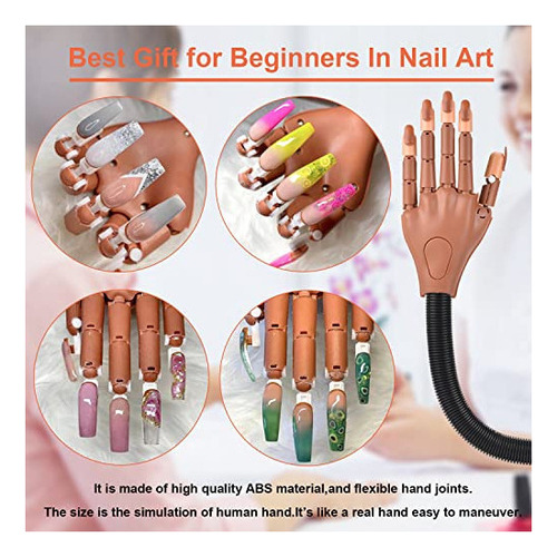 Mano De Práctica Para Uñas Acrílicas, Mano De Práctica D