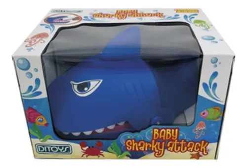 Baby Sharky Attack Tiburon Bebe Que Muerde Juguete Ditoys