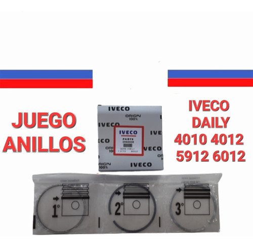 Juego De Anillos Daily 4010 4012 5912 6012 Original Iveco