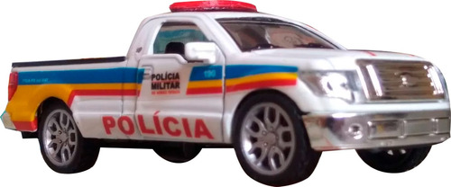 Miniatura Polícia Militar Pm Mg Picape - Em Metal Abre Porta