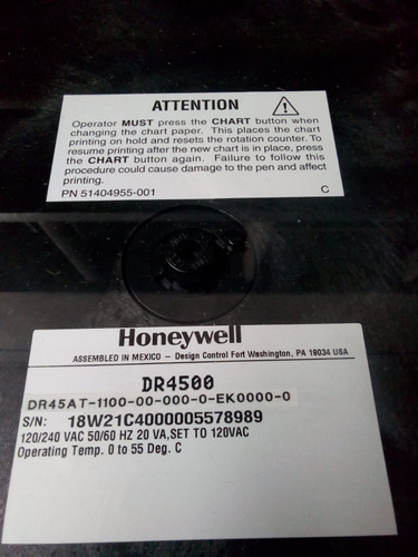 Graficador Truline Circular Dr4500 Honeywell