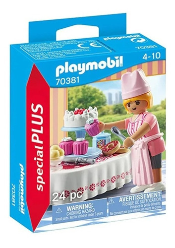 Playmobil Chef Pastelera Con Mesa Dulce Special Plus 70381 
