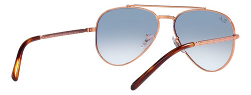 Lente De Sol Ray-ban New Aviator 0rb3625 Unisex New Aviator Plata Clear Gradient Blue Rose Gold Rose Gold