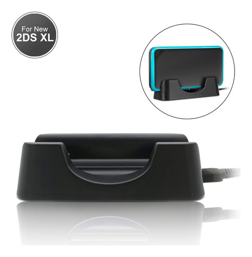 Base Suporte Carregador Para Nintendo New 2ds Xl + Cabo Usb