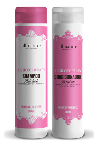 Shampoo E Condicionador Hidratante Argilotherapy All Nature