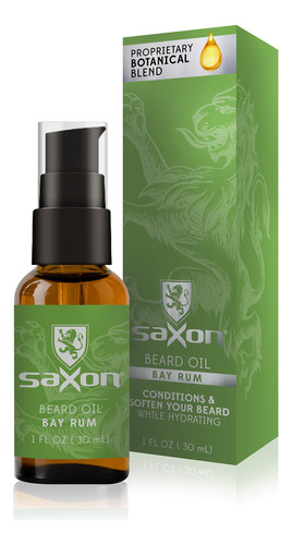 Aceite Para Barba Saxon, Aroma A Bay Rum.