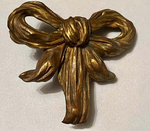 Antiguo Herraje De Bronce Moño