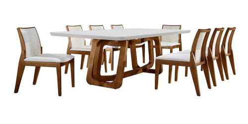 Conjunto De Mesa De Jantar Retangular Com Tampo De Vidro ...