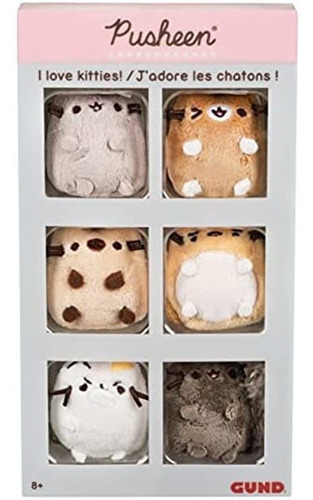 Gund Pusheen Comic Collector I Love Kitties - Juego De 6 Ga