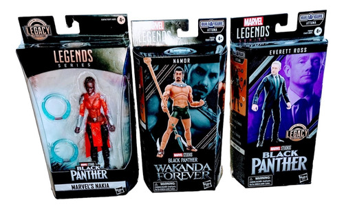 Marvel Legends Namor + Nakia + Everett Ross
