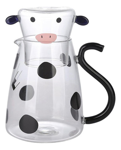 A Jarra De Cristal Con Forma De Vaca, Calentador De Té, *