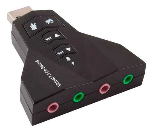 Tarjeta De Sonido 7.1 Canales Externa Usb 2.0 Virtual Dj